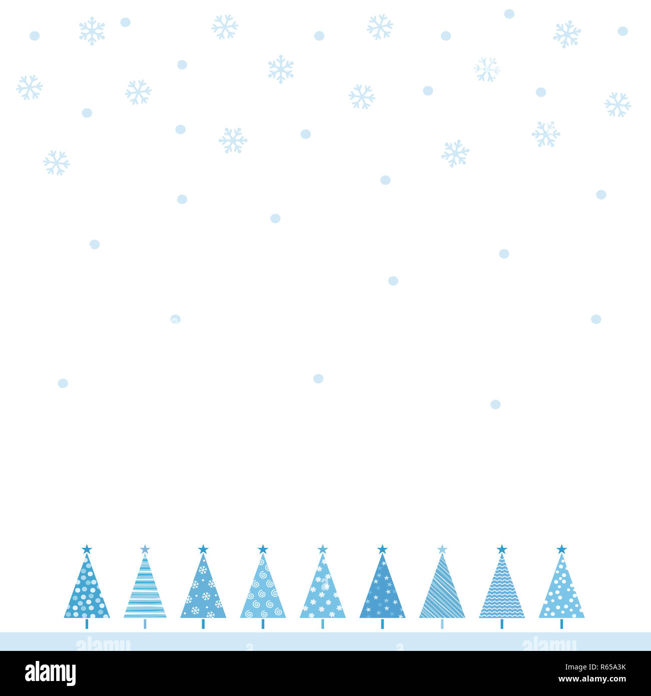 Christmas tree and snowflake background illustration Stock Photo - Alamy