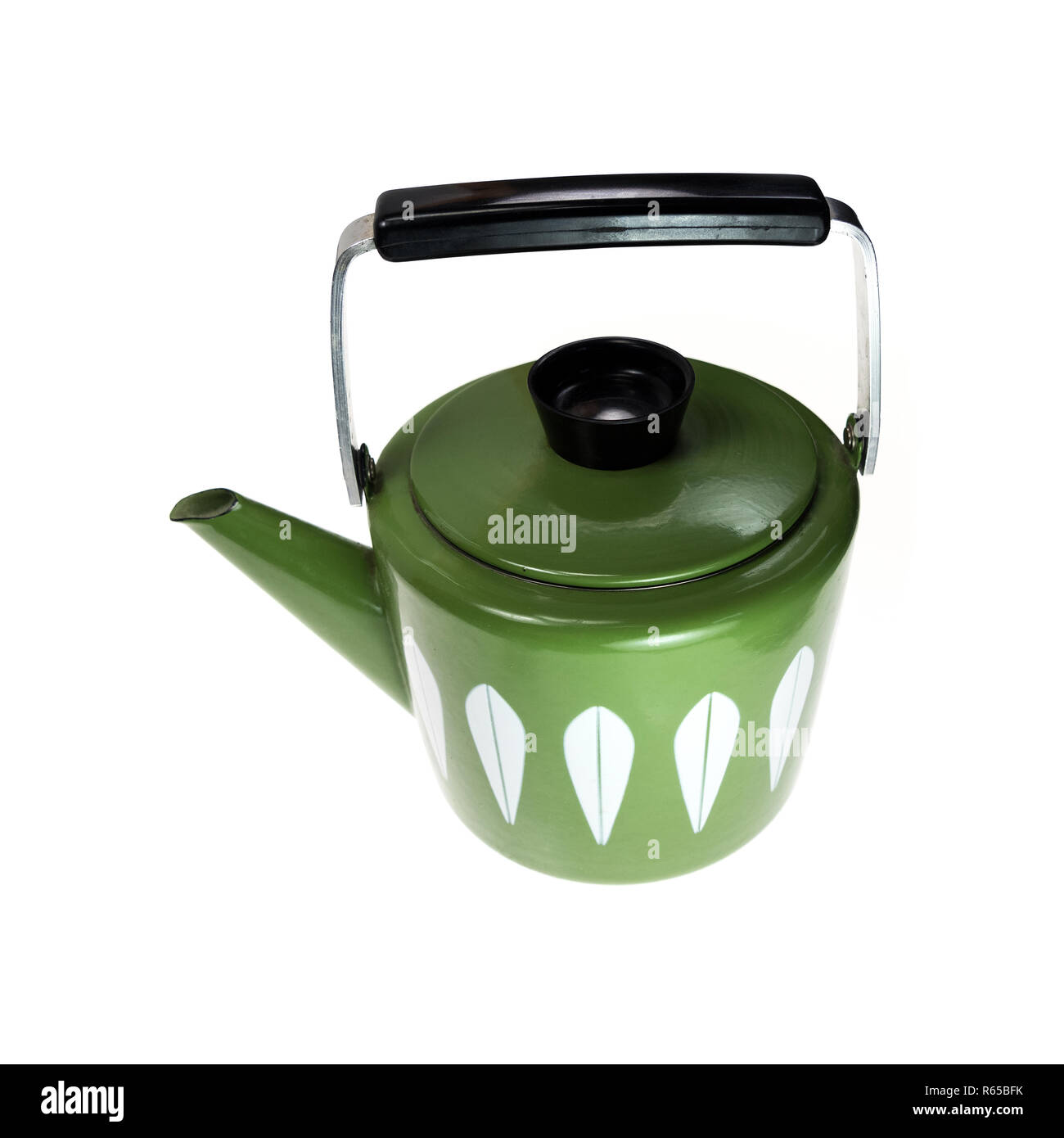 https://c8.alamy.com/comp/R65BFK/green-and-white-cathrineholm-tea-kettle-on-white-background-R65BFK.jpg