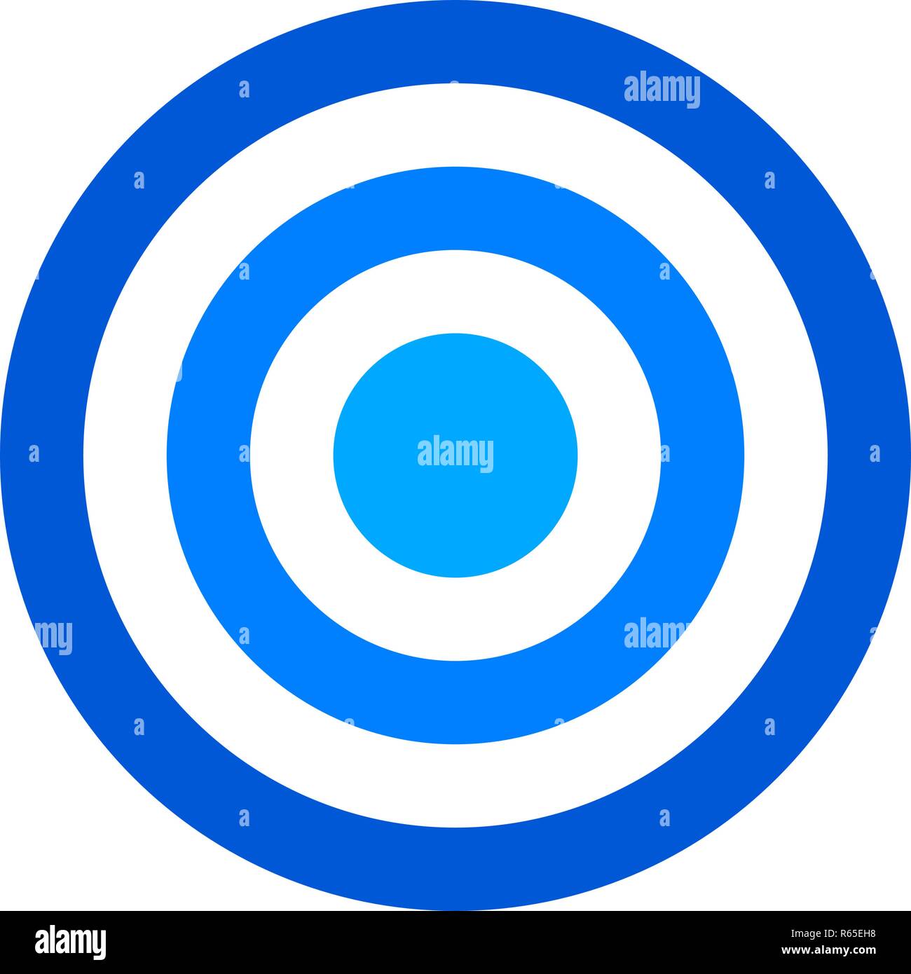Target sign - blue shades simple transparent, isolated - vector ...