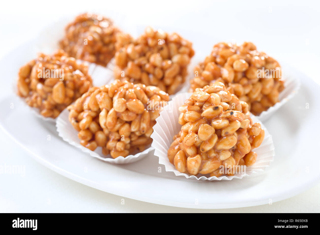 Tuffed Rice Ball Puffed rice ball hi-res stock photography and images - Alamy