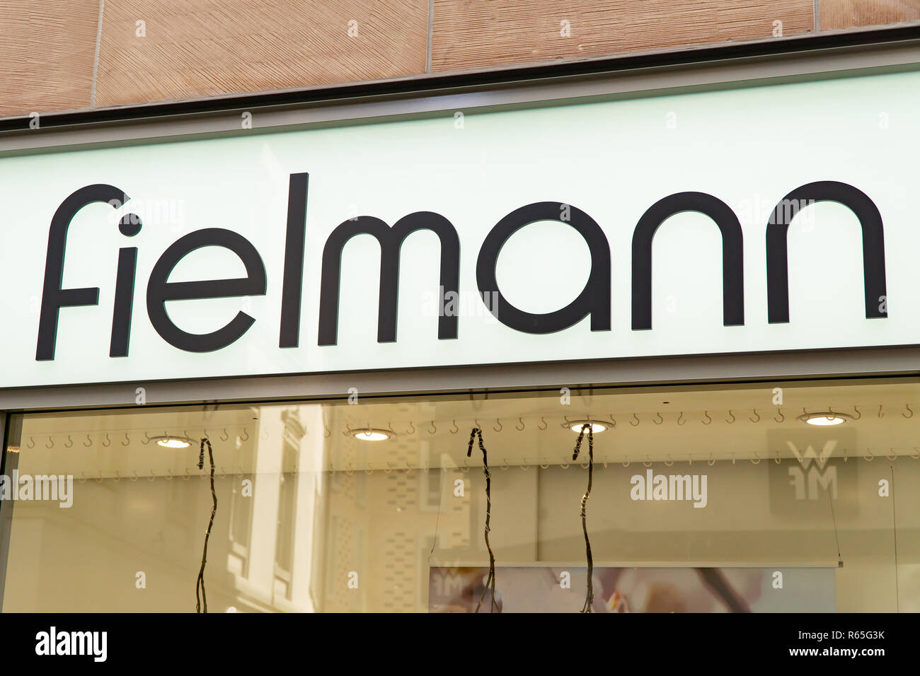 Wiesbaden, Germany - June 03 2018: FIELMANN logo on a facade. Fielmann ...