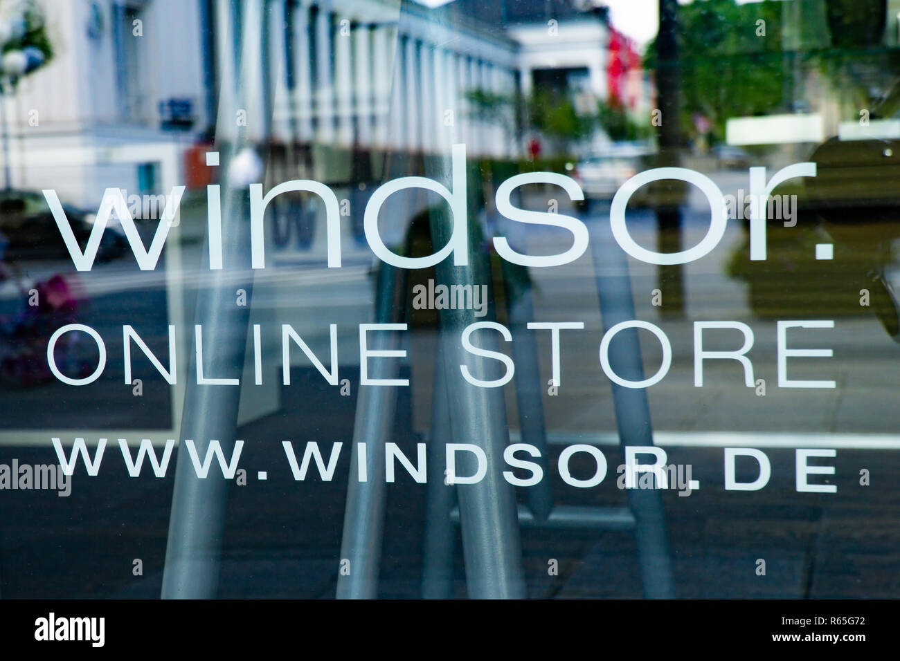 Wiesbaden, Germany June 03 2018 windsor logo on a store window