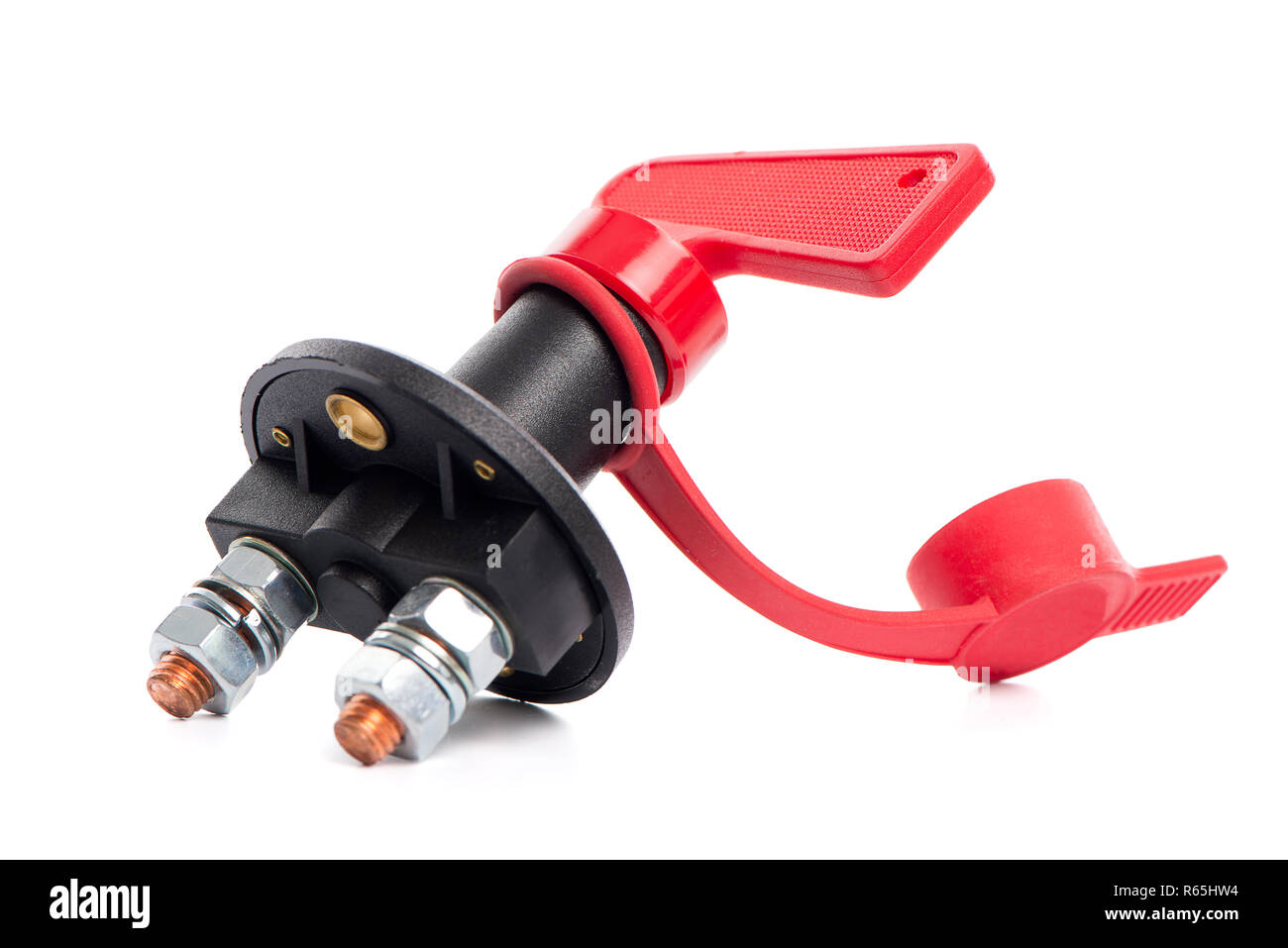 Car battery disconnect switch Stock Photo Alamy