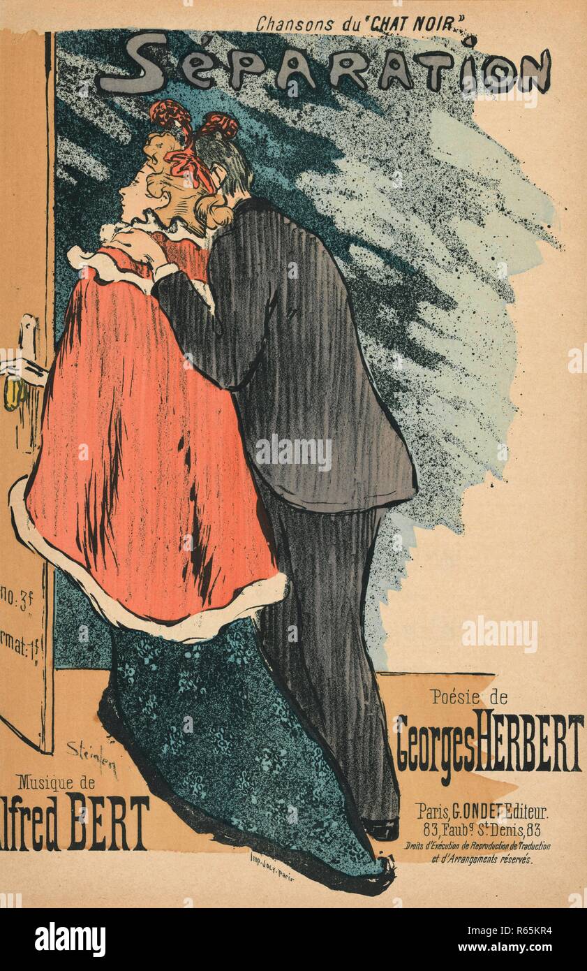 Sheet music Séparation by Georges Herbert and Alfred Bert. Dimensions: 27.6  cm x 17.4 cm. Museum: Van Gogh Museum, Amsterdam Stock Photo - Alamy