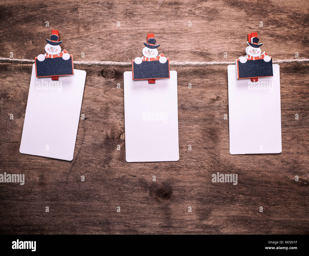 paper tags hanging on a rope Stock Photo - Alamy