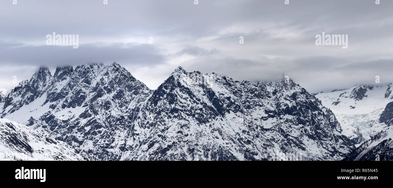 Panoramic View On Snowy Rocky Mountains And Cloudy Gray Sky At Winter Caucasus Mountains Svaneti Region Of Georgia Stock Photo Alamy Panoramic View On Snowy Rocky Mountains And Cloudy Gray Sky At Winter Caucasus Mountains Svaneti Region Of Georgia Stock Photo Alamy