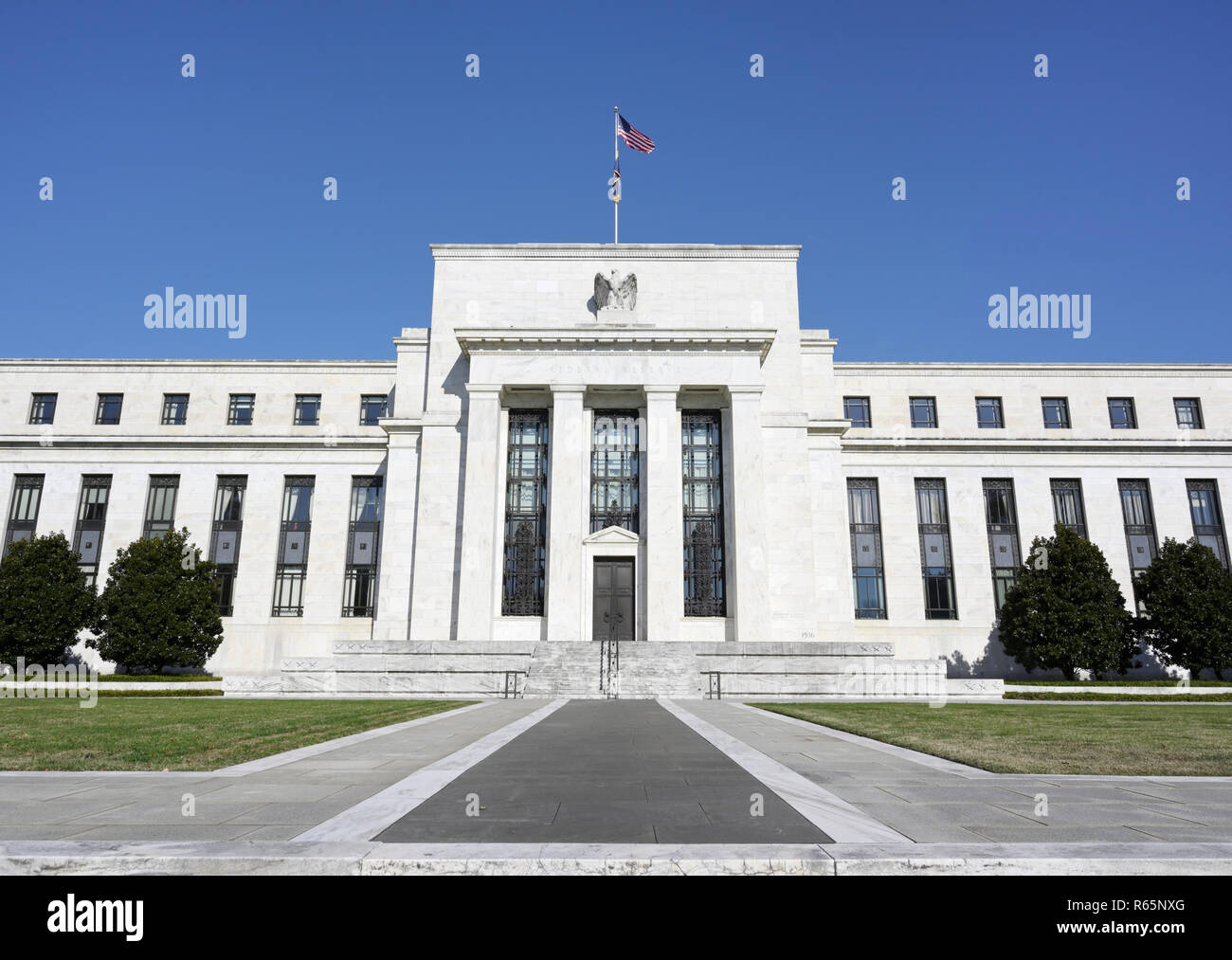 Federal Reserve Bank Building, Washington DC Stock Photo