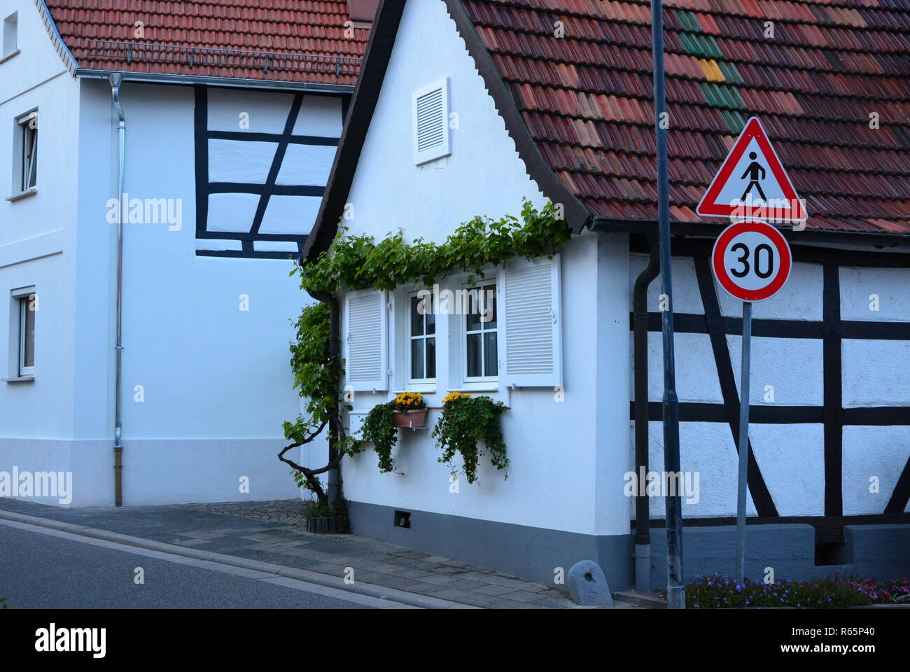 ludwigstraÃŸe jockgrim Stock Photo