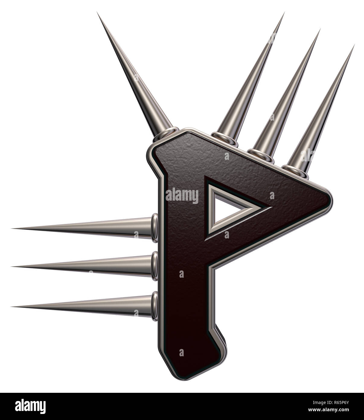 rune with spikes Stock Photo - Alamy