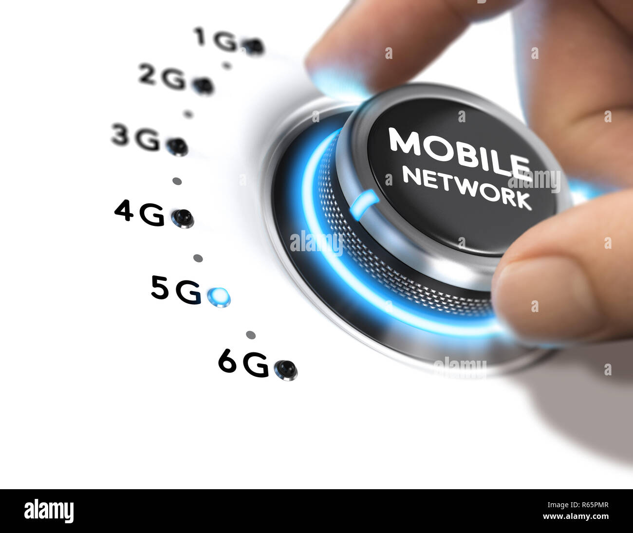 5th Generation Mobile Network, 5G Wireless System Release Stock Photo