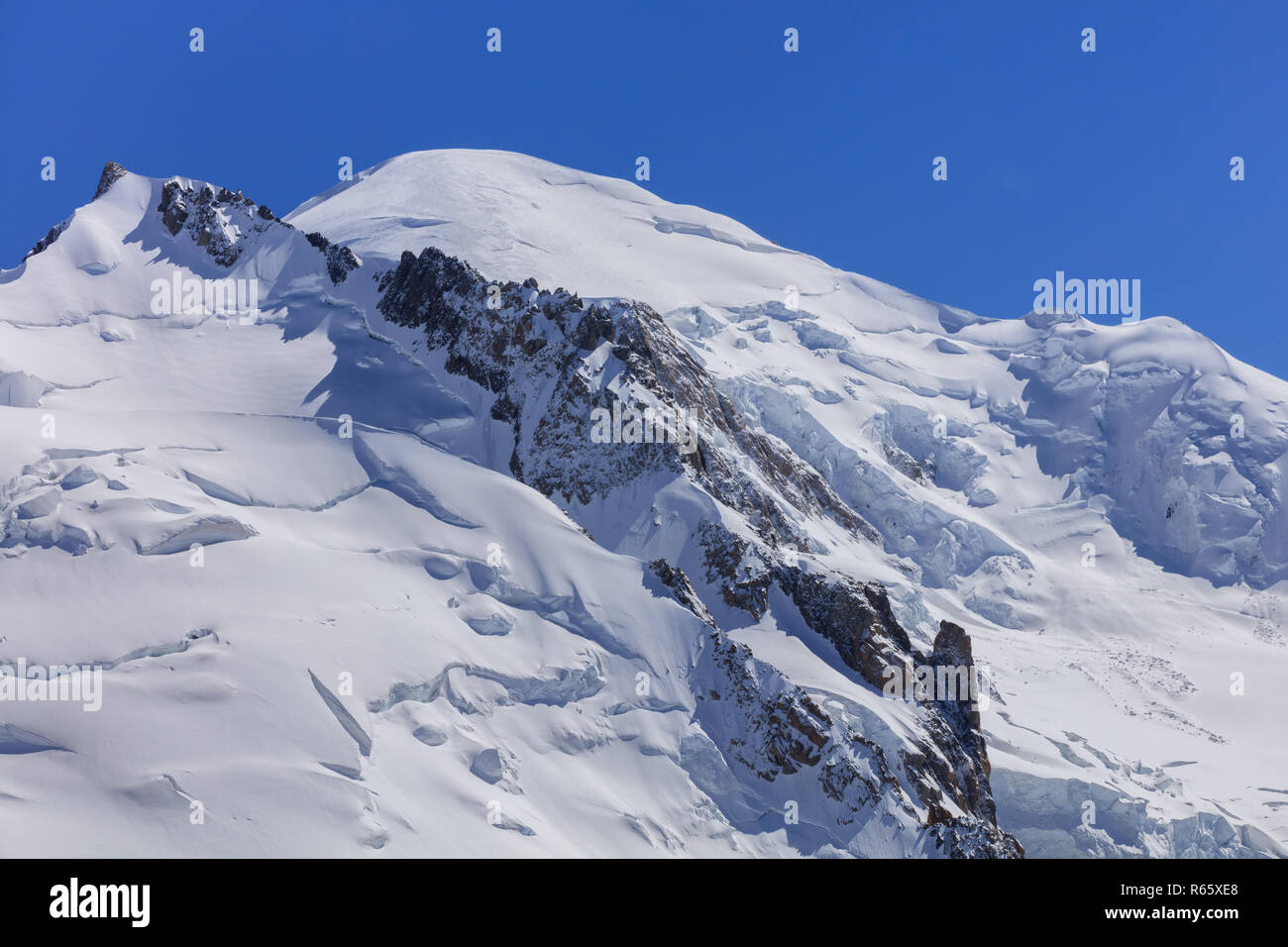 Mont Blanc massif in the French Alps Stock Photo - Alamy
