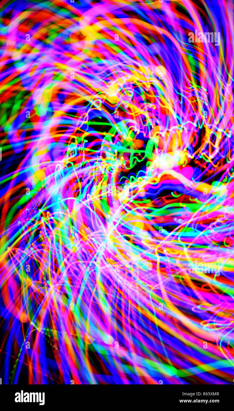 Abstract Light Painting Stock Photo Alamy