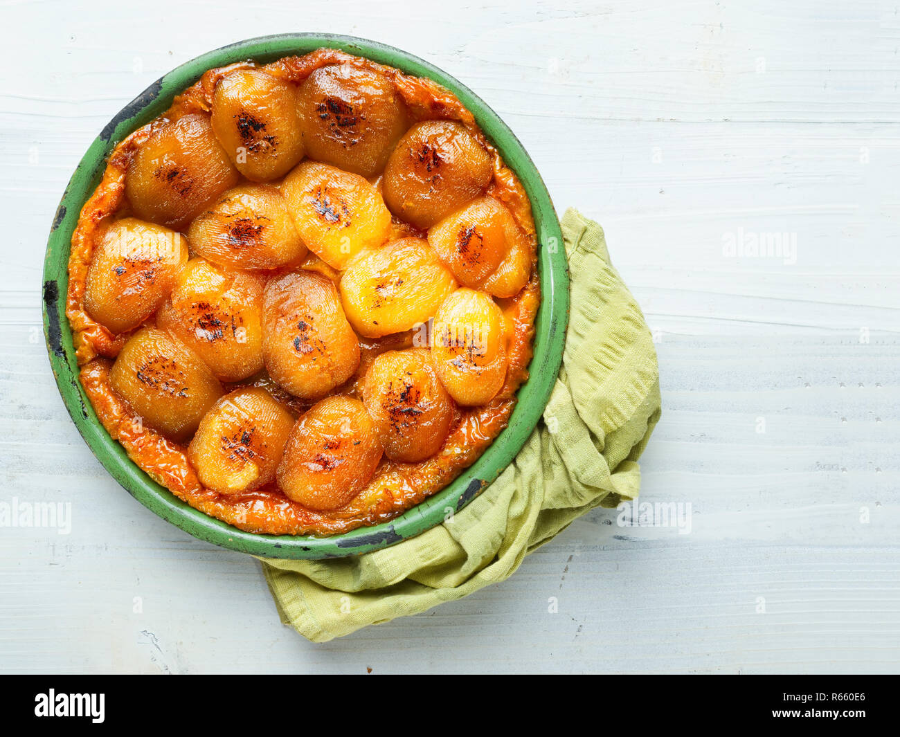 Rustic Golden French Apple Tarte Tatin Stock Photo 227554830 Alamy