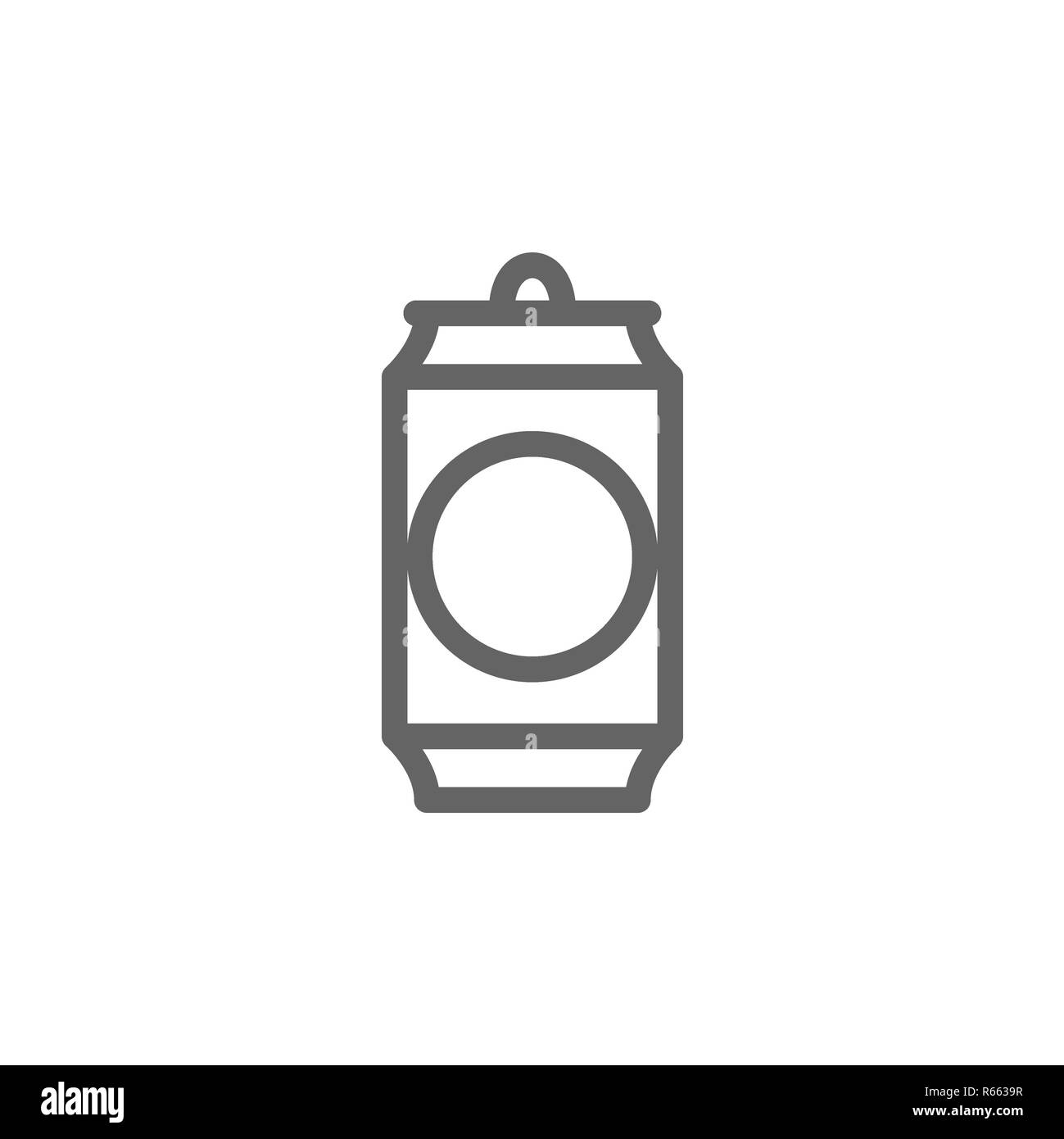 Simple Beer Can Line Icon Symbol And Sign Illustration Design Isolated On White Background Stock Photo Alamy