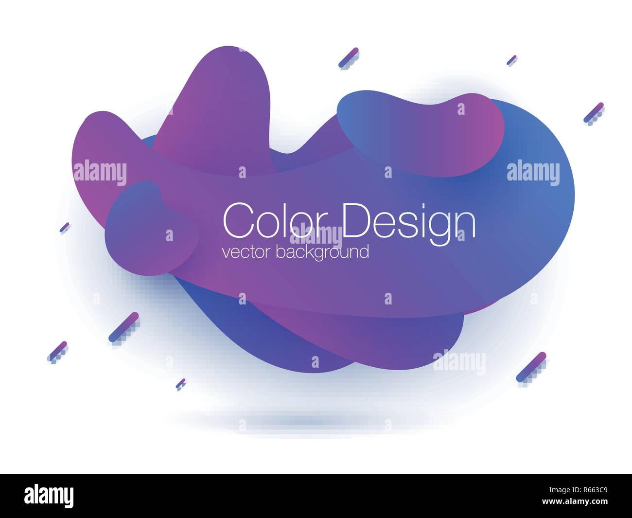 Abstract modern graphic elements. Dynamical colored forms and line. Gradient abstract banner. Stock vector Stock Vector
