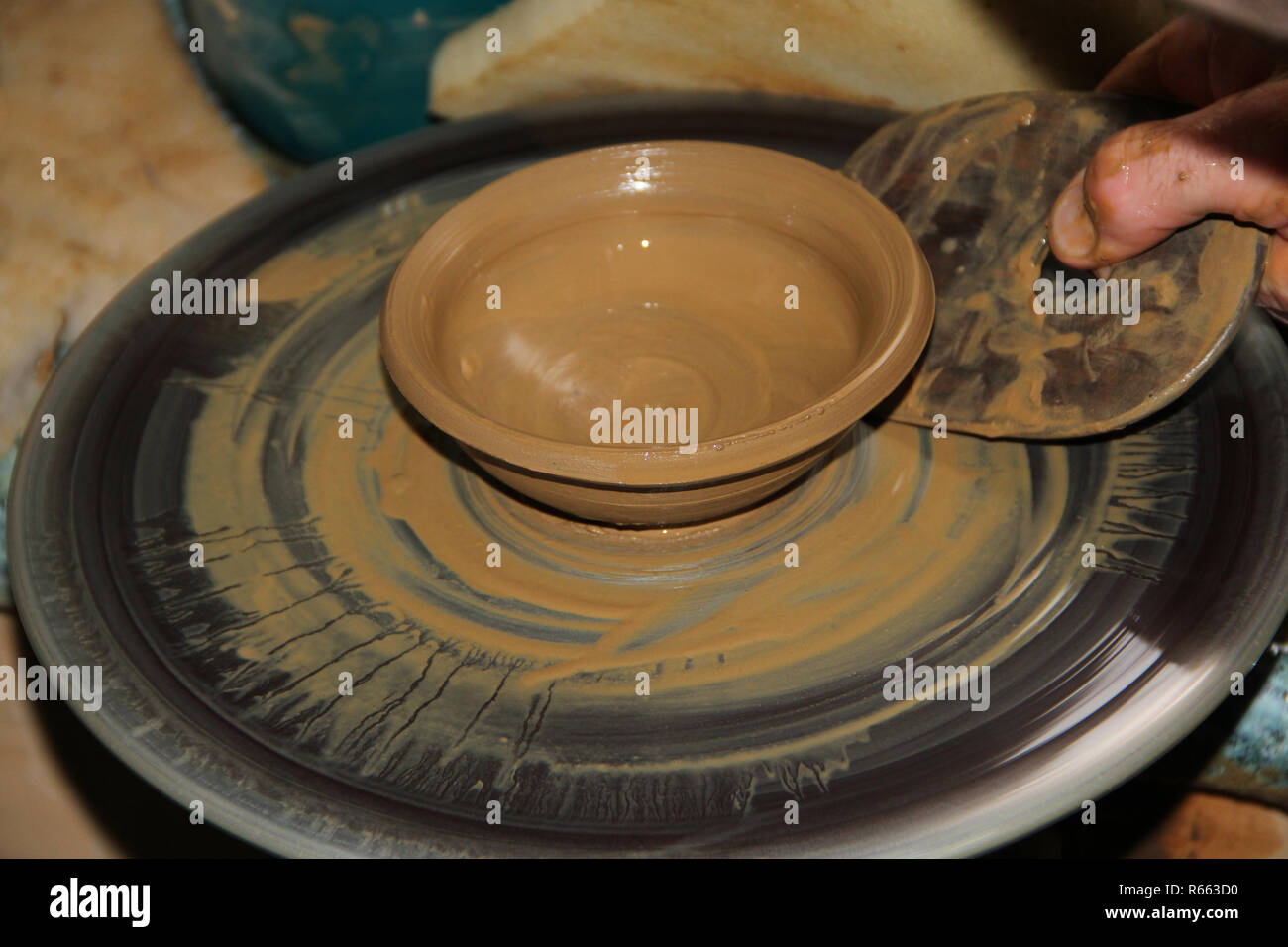 Pottery making process Stock Photo Alamy