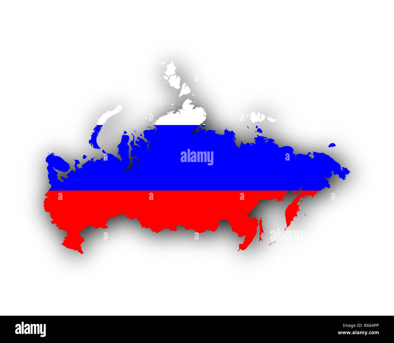 map of russia russian national flag colors background Stock Photo - Alamy