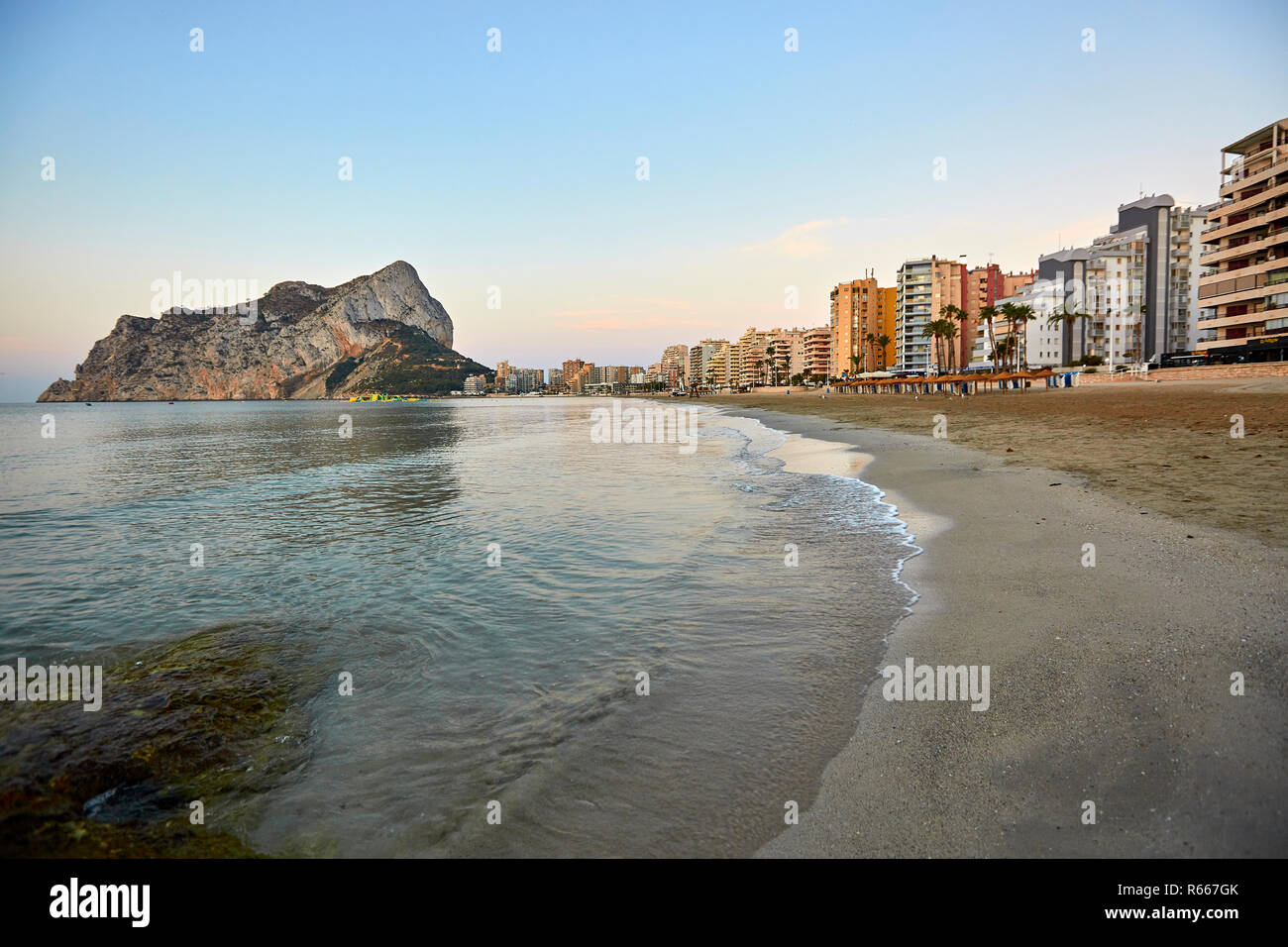 Beach of Calp, Alacant, Spain 2017 Stock Photo