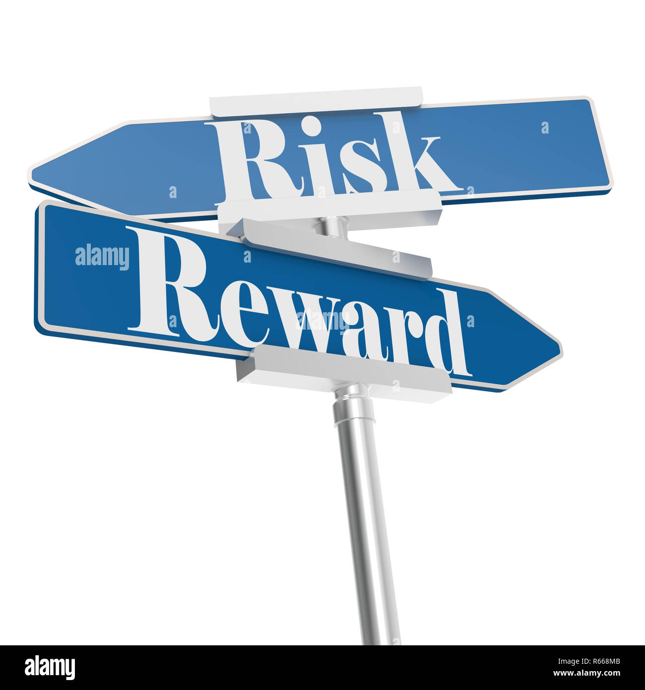 Risk and reward signs Stock Photo - Alamy