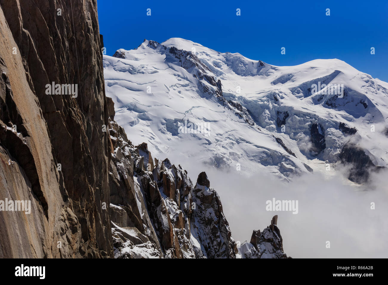 Mont Blanc massif in the French Alps Stock Photo - Alamy
