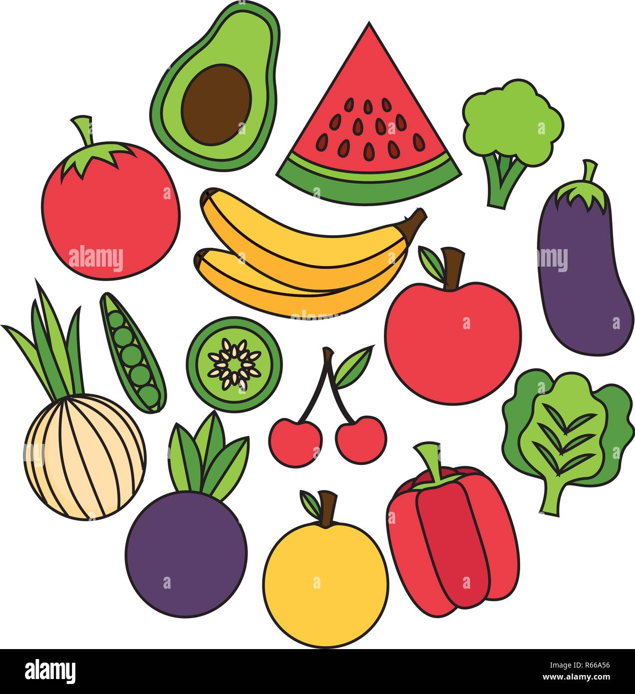 Free: Fun healthy food sticker collection - nohat.cc-saigonsouth.com.vn