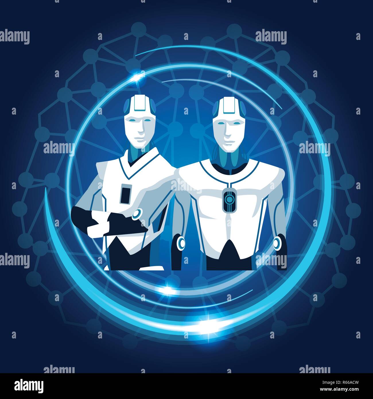 robot with artificial intelligence Stock Vector Image & Art - Alamy