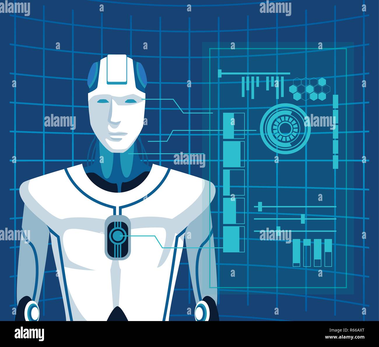 humanoid robot avatar Stock Vector Image & Art - Alamy