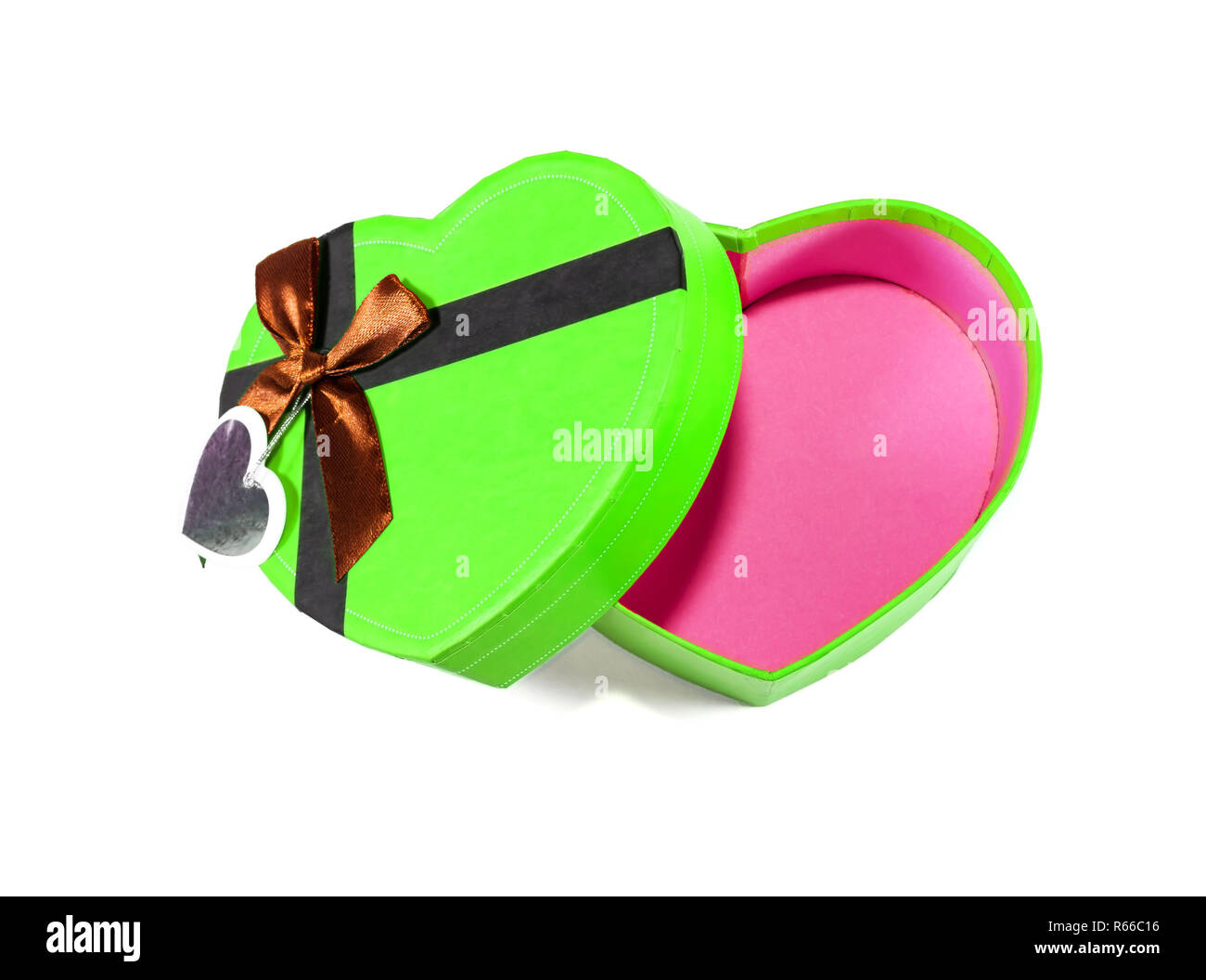 Green Heartshaped box Stock Photo Alamy