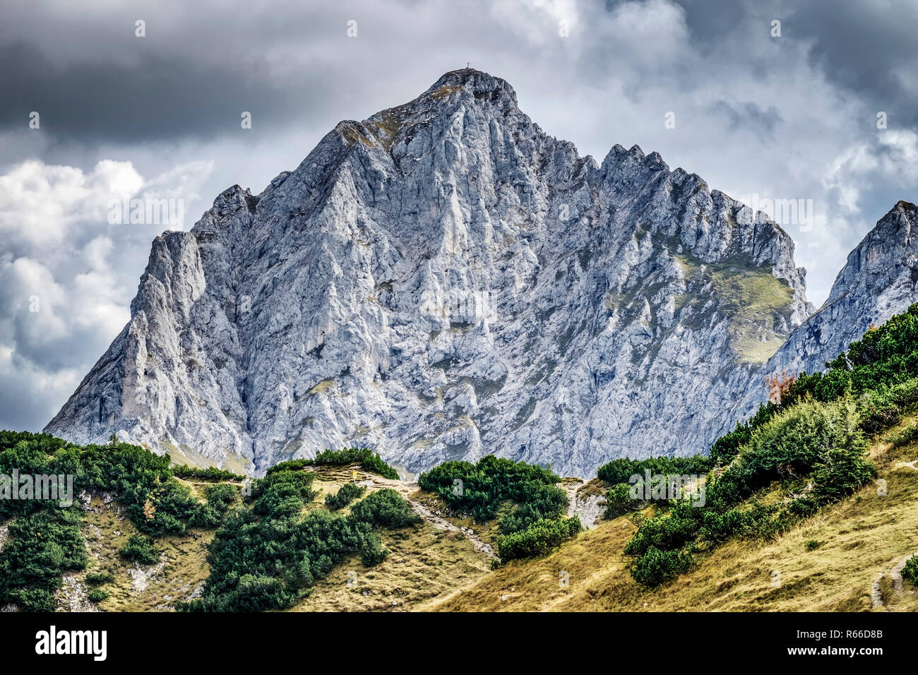 landscape tannheimer valley austria Stock Photo