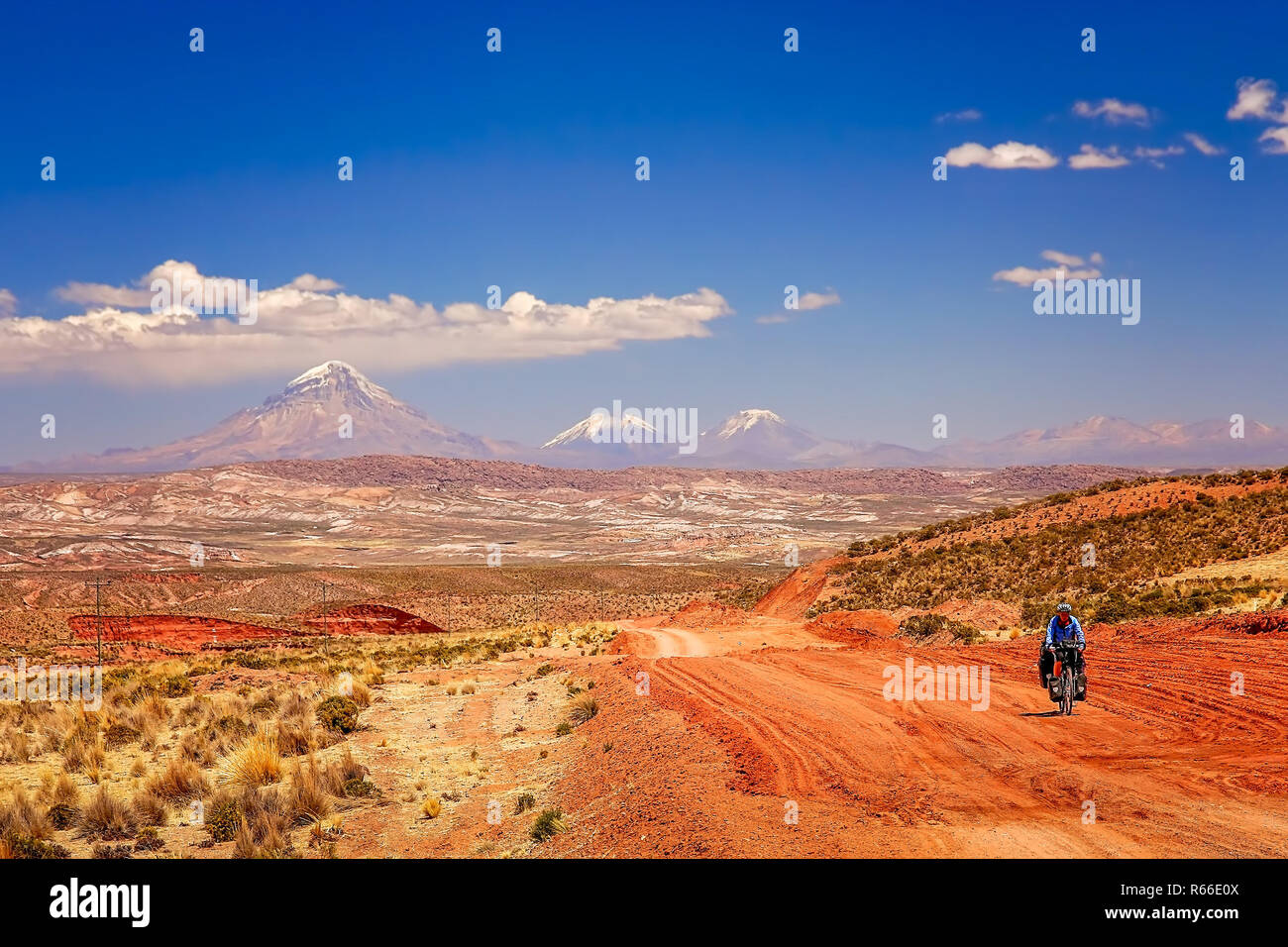 Cycling in Bolivia Stock Photo Alamy