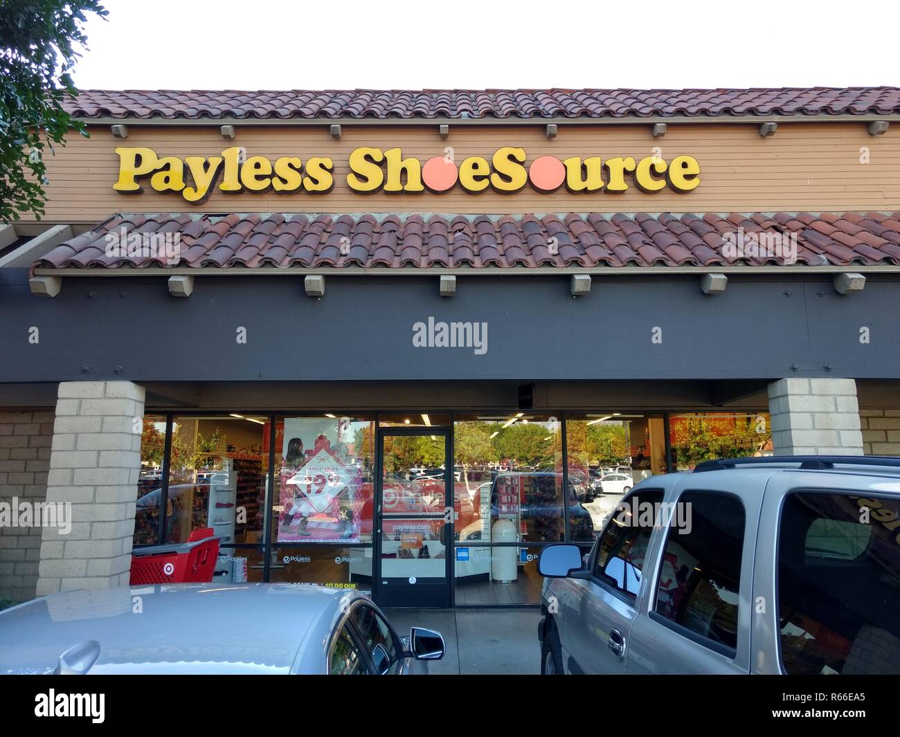 Payless ShoeSource Storefront Laverne California Stock Photo