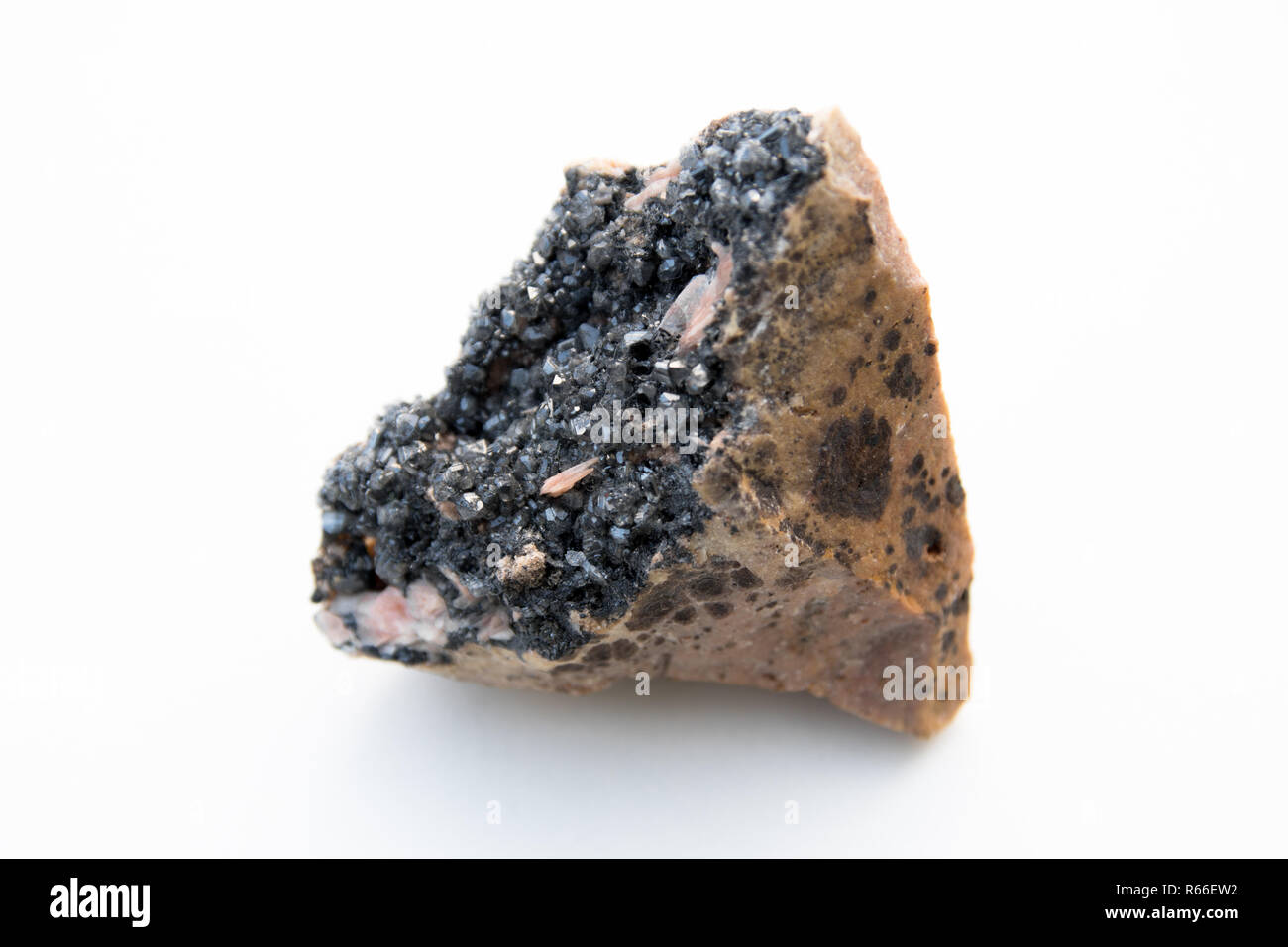 lead carbonate mineral isolated over white Stock Photo Alamy