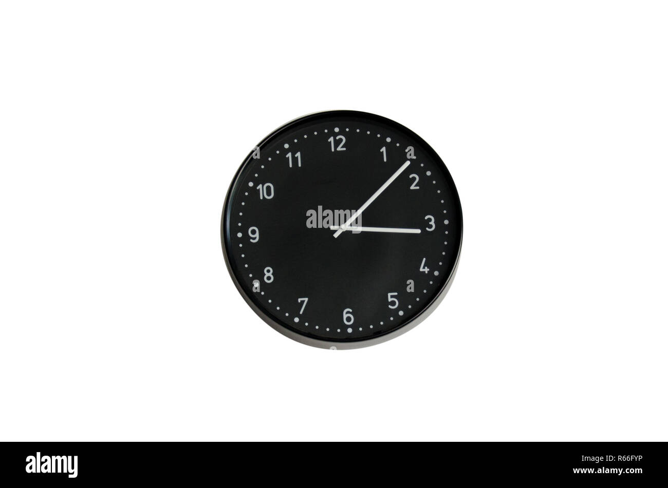 Black clock isolated Stock Photo Alamy