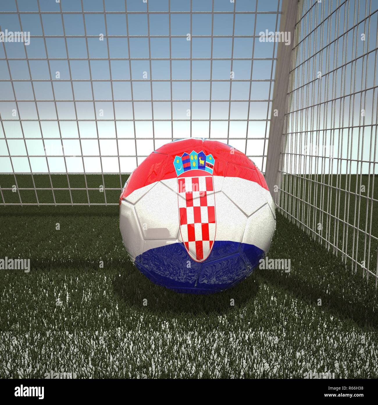 Football With Flag Of Croatia Stock Photo 227567852 Alamy