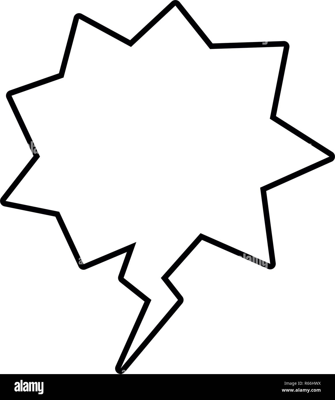 speech bubble in comic isolated icon Stock Vector Image & Art - Alamy