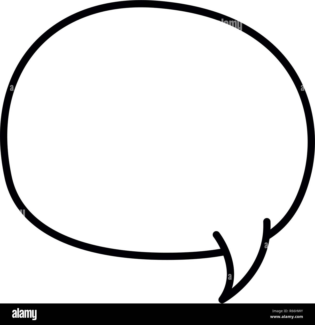 speech bubble in comic isolated icon Stock Vector Image & Art - Alamy