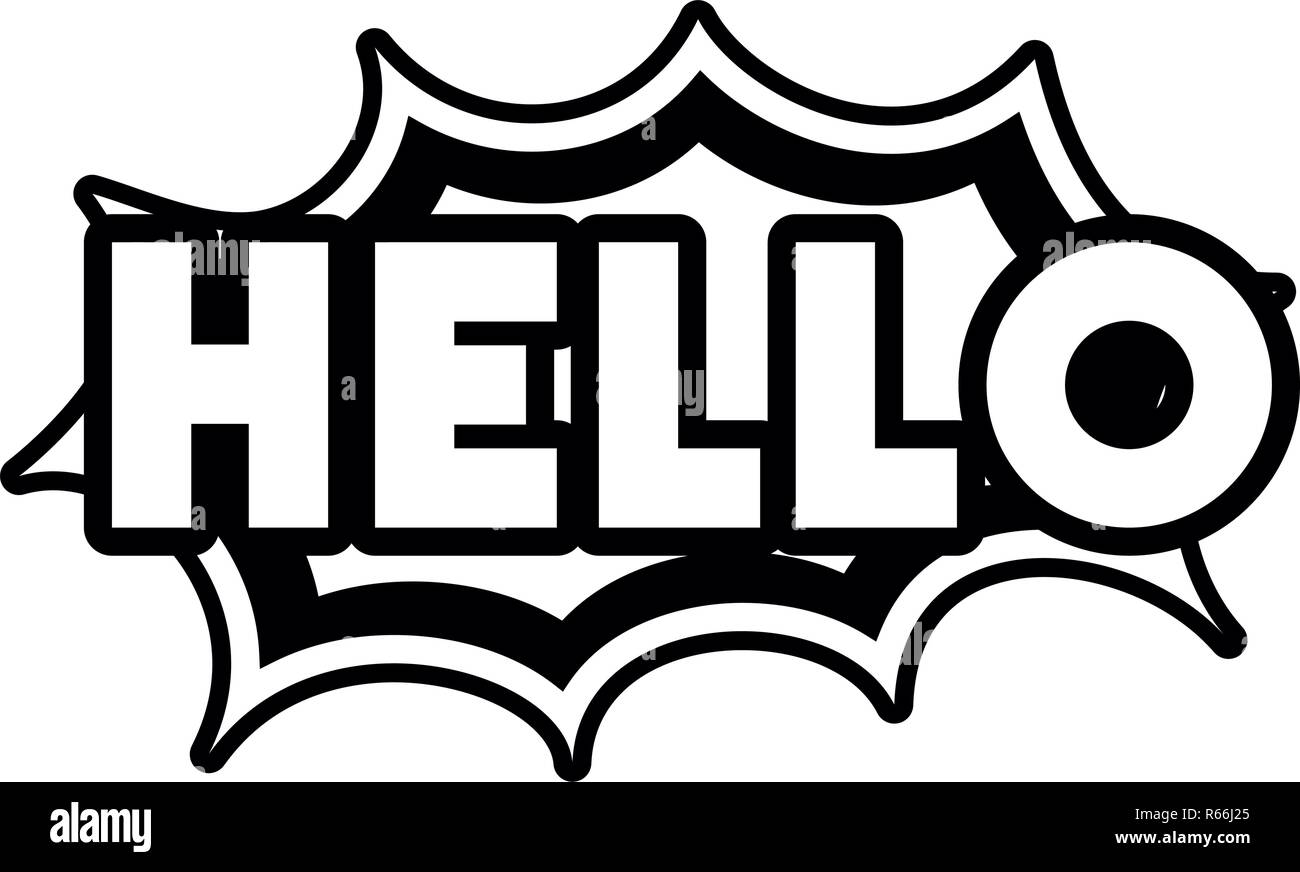 Hello Comic Words In Speech Bubble Isolated Icon Stock Vector Image Art Alamy Hello Comic Words In Speech Bubble Isolated Icon Stock Vector Image Art Alamy