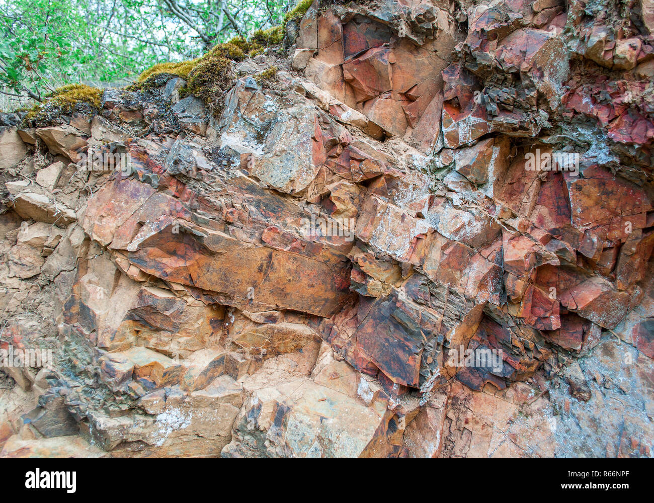 section of rock on Mount Medved Stock Photo
