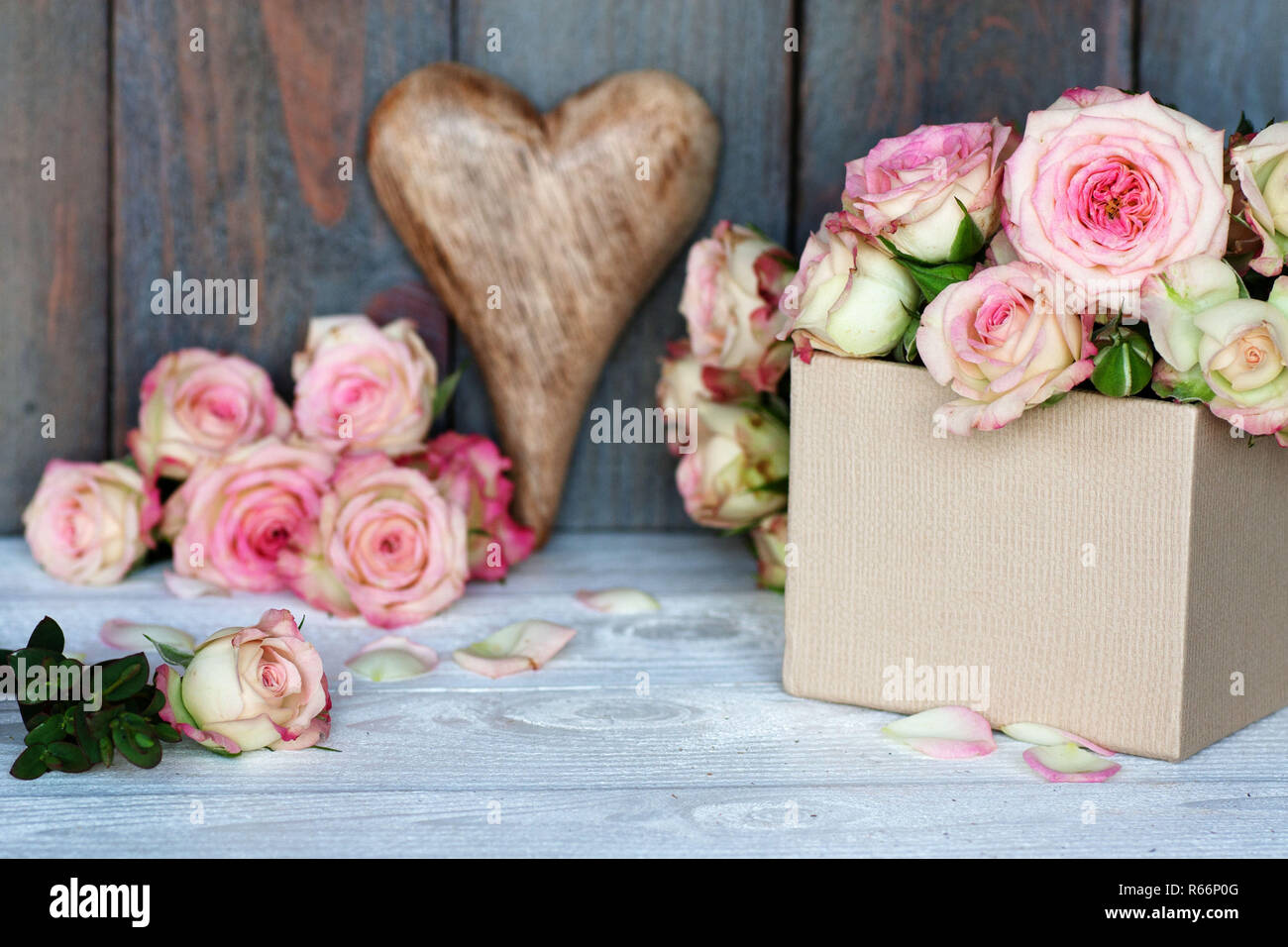 greetings with a heart for mothers day Stock Photo
