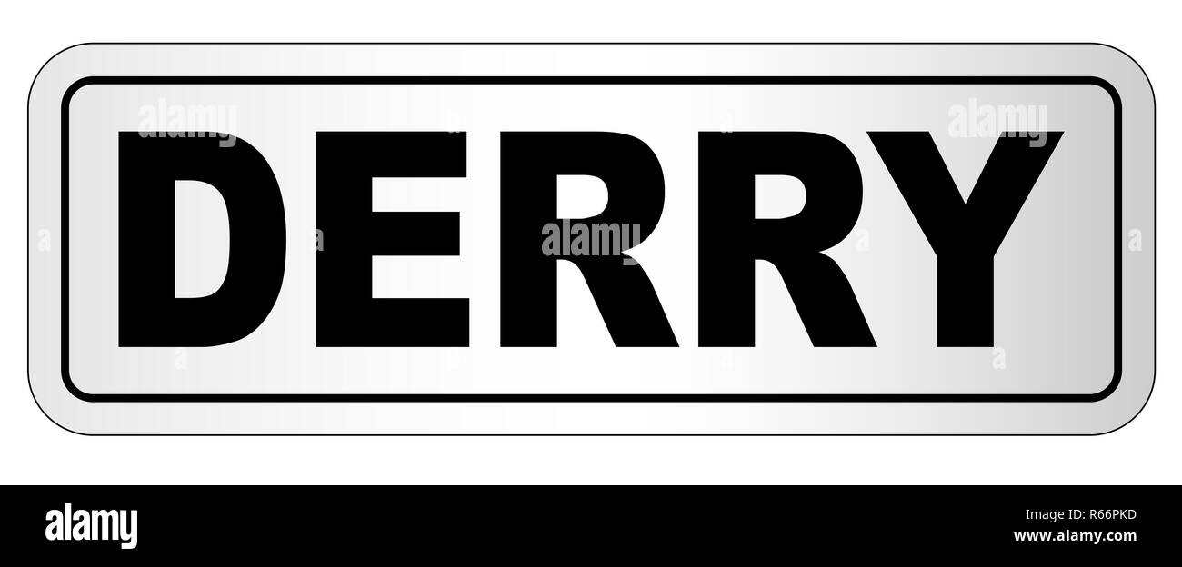 Derry City Nameplate Stock Photo - Alamy