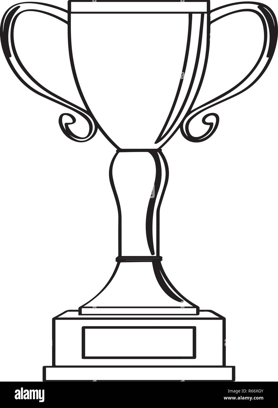 Isolated golden trophy icon Stock Vector Image & Art - Alamy