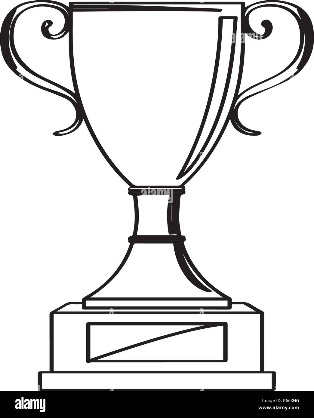 Isolated golden trophy icon Stock Vector Image & Art - Alamy