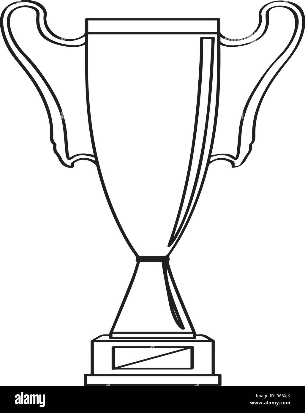 Isolated golden trophy icon Stock Vector Image & Art - Alamy