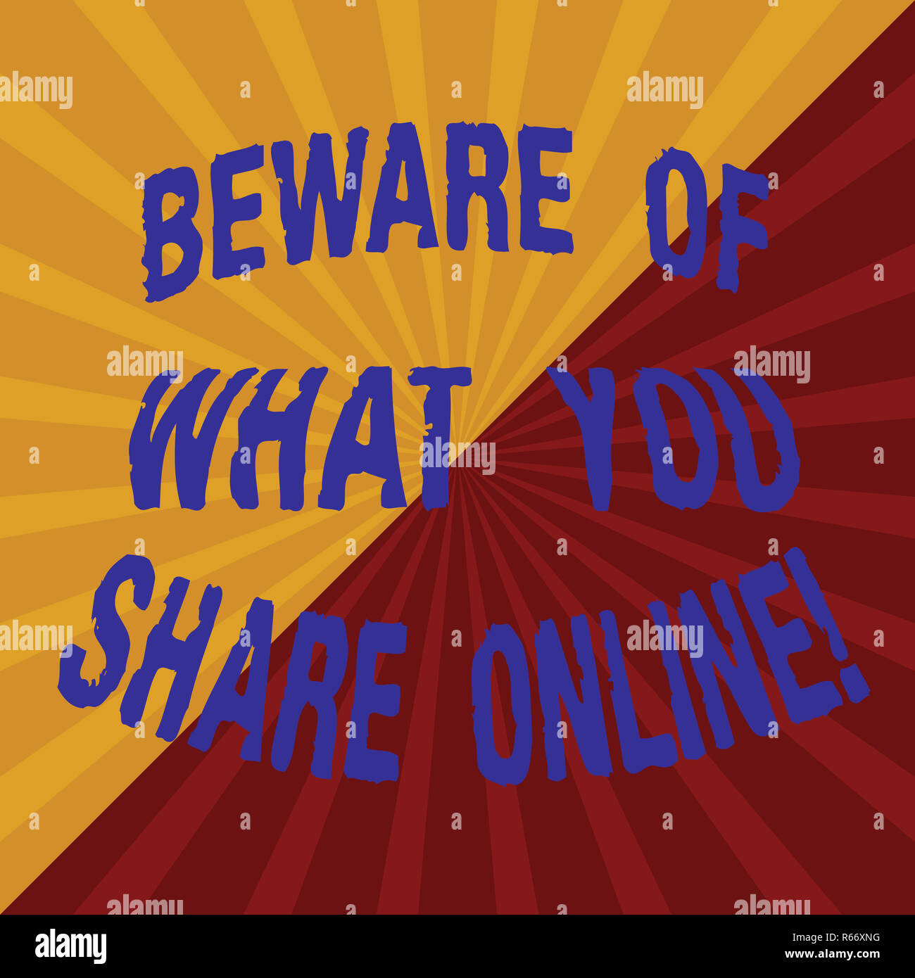 Word writing text Beware Of What You Share Online. Business