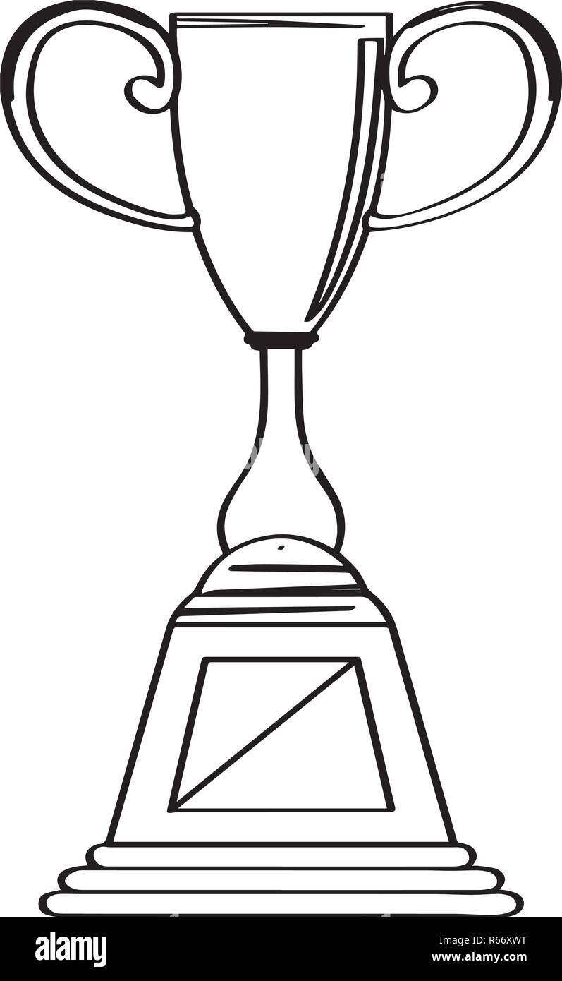 Isolated golden trophy icon Stock Vector Image & Art - Alamy