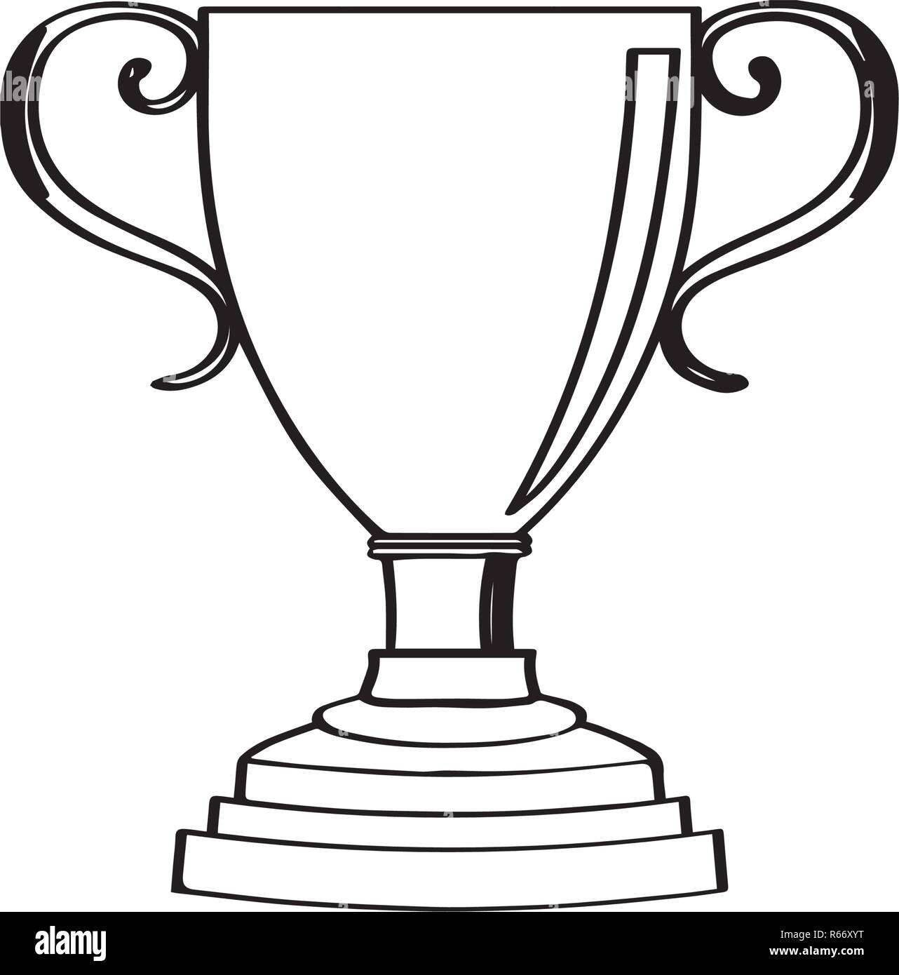 Isolated golden trophy icon Stock Vector Image & Art - Alamy