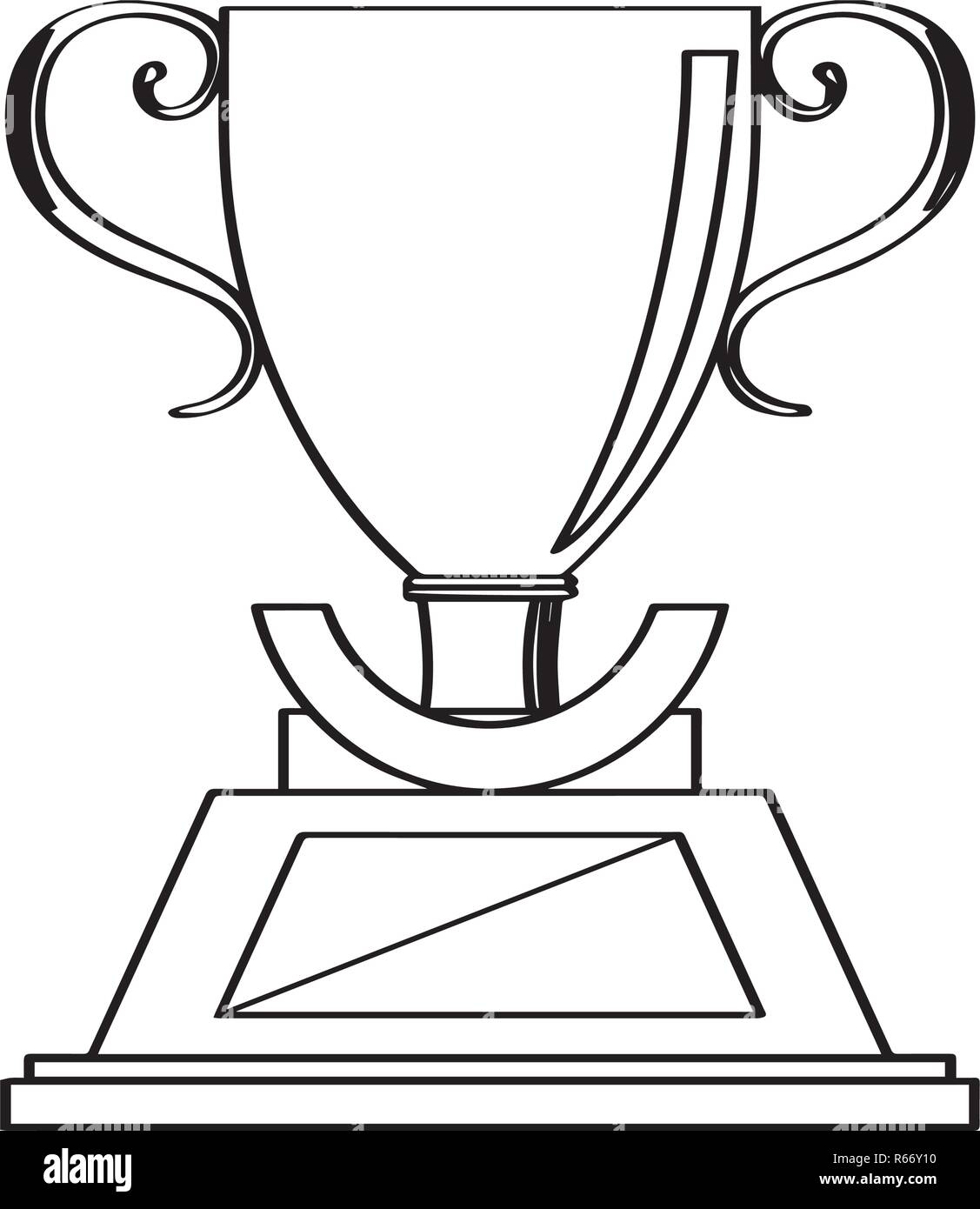 Isolated golden trophy icon Stock Vector Image & Art - Alamy