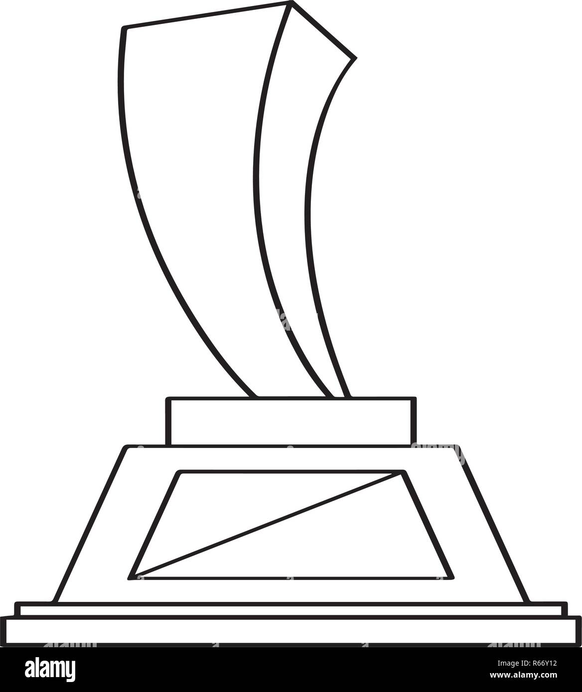 Isolated golden trophy icon Stock Vector Image & Art - Alamy