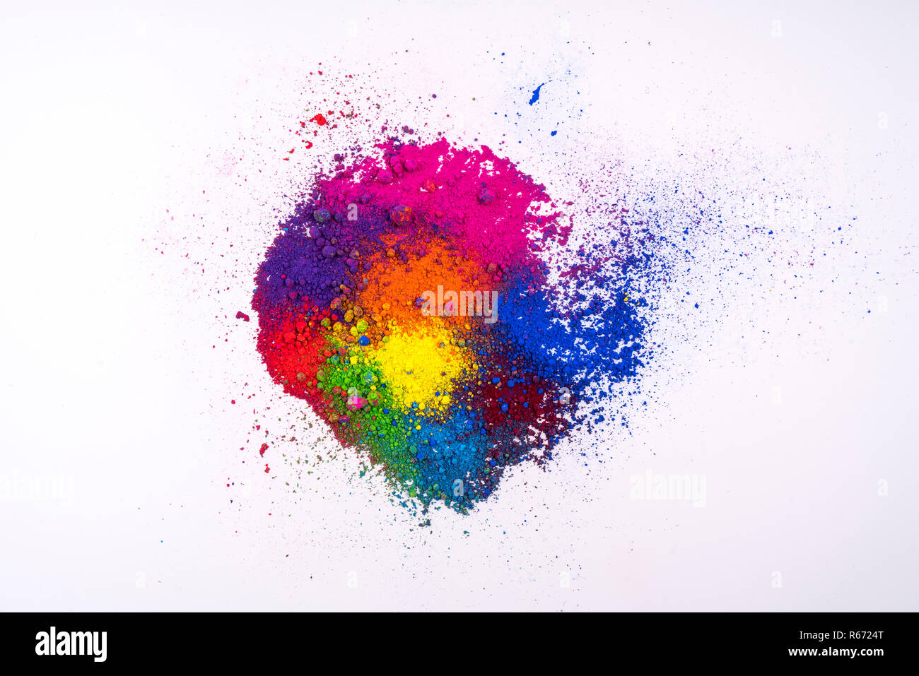 powder of natural multicolored color Stock Photo