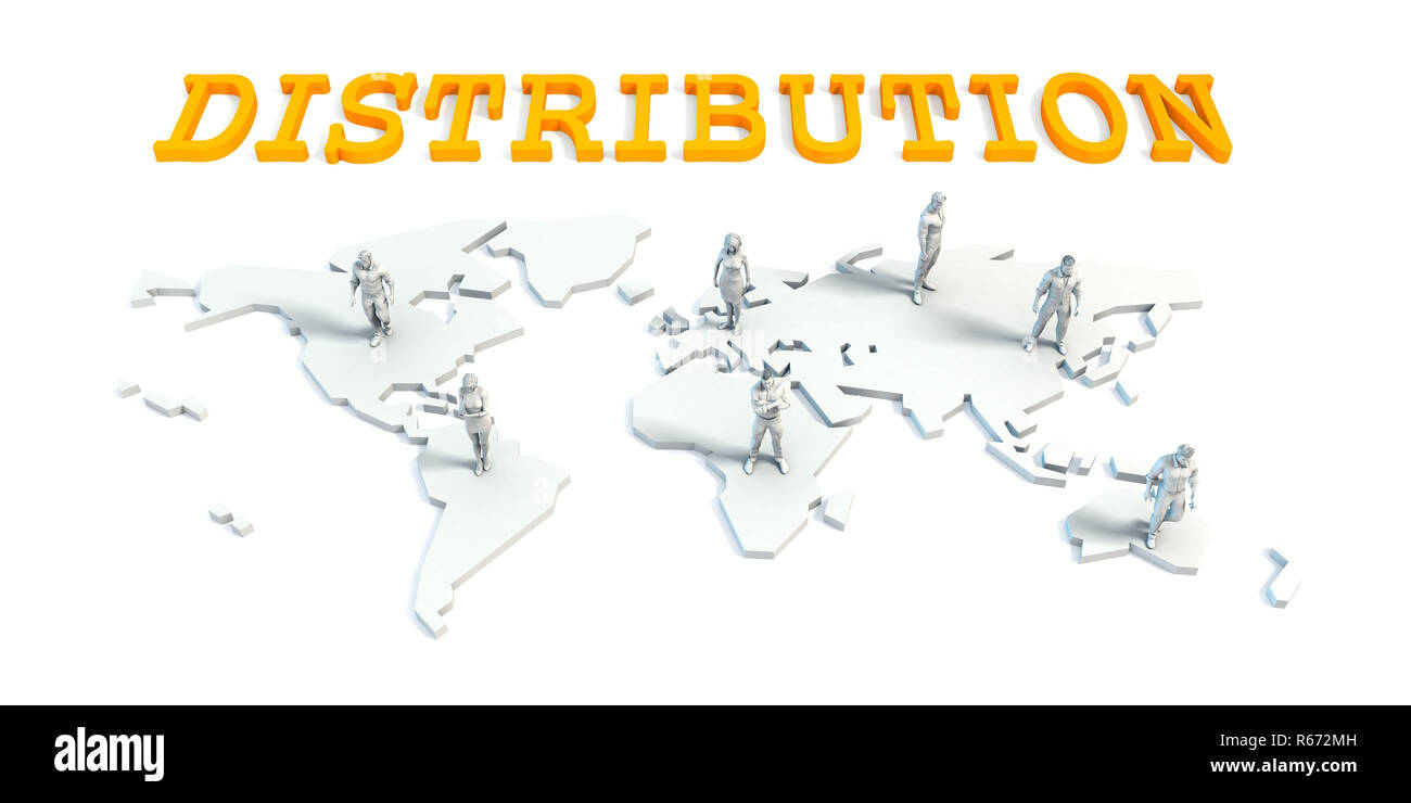 Distribution Concept with Business Team Stock Photo - Alamy